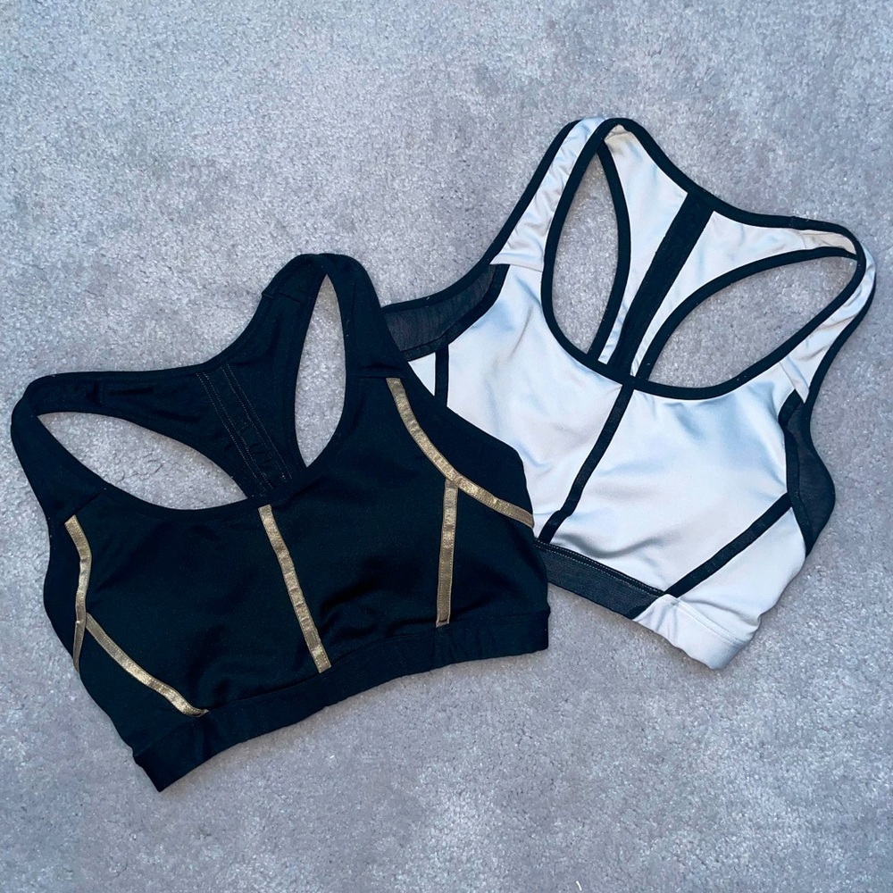 2 Black and White Sports Bras